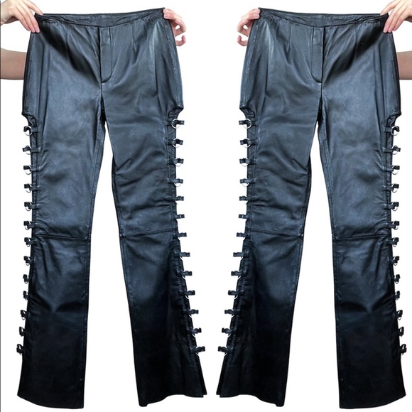 WILSONS LEATHER O RING CUTOUT PANTS - Picture 4 of 4